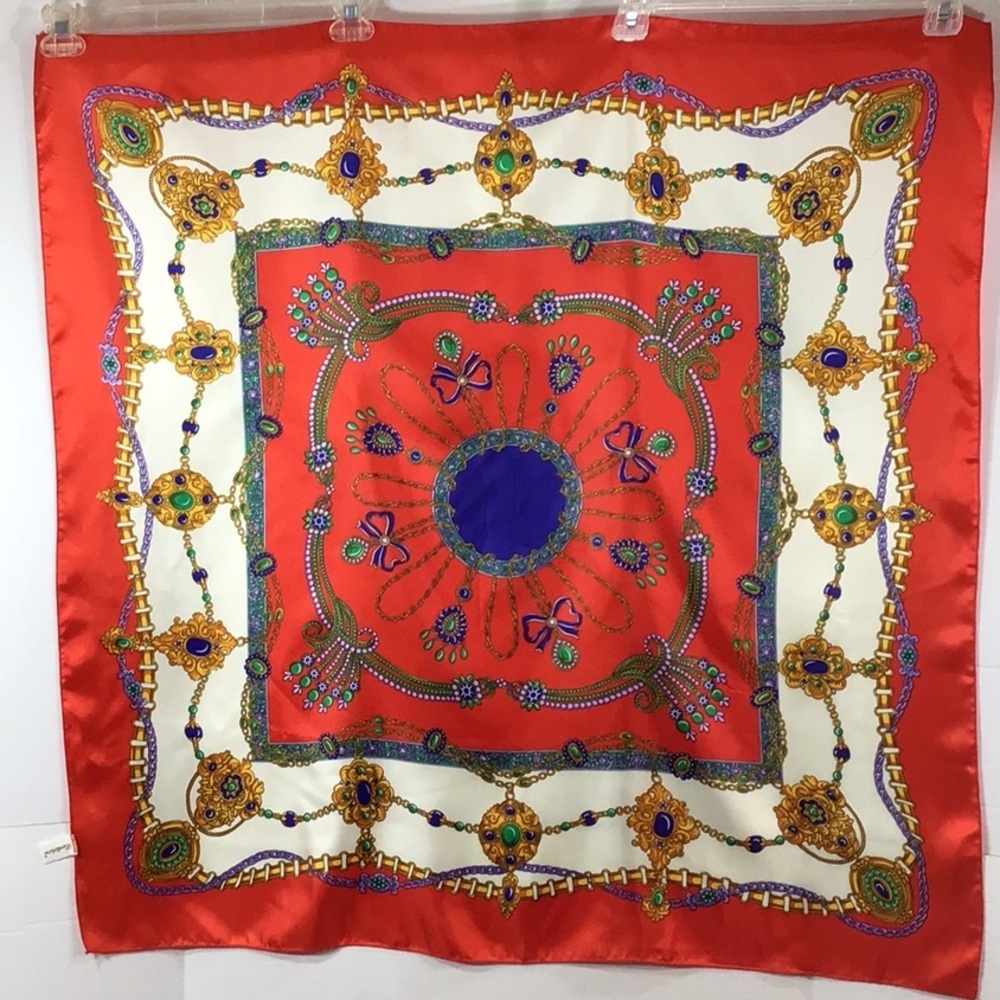 Vintage Berkshire jewels and bows scarf